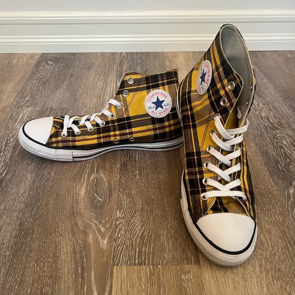 Converse Chuck Taylor All Star High 'Plaid Pack - World Peace' Sneakers Mens 10